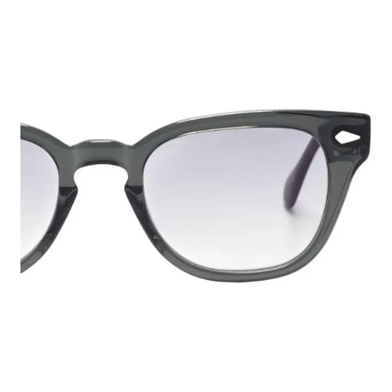 MOSCOT Acetate Irregular Shape Sunglasses Women's Black-2