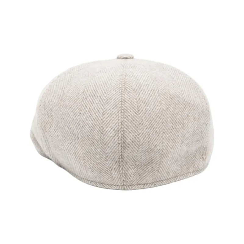 Tagliatore Virgin Wool Berets Men's White-1