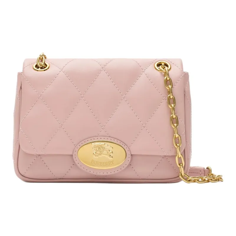 Burberry Calfskin Crossbody Bag, Shoulder Bag Trumpets Women's Rose Pink-0