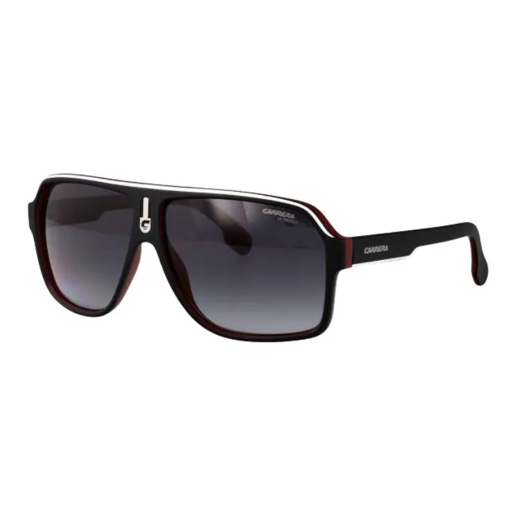 CARRERA Plastic Injection Molded Rectangular Sunglasses Unisex Black-1
