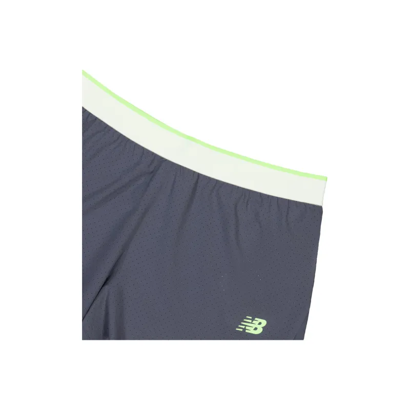 New Balance Race Day Split Casual Shorts Women's Gray-4