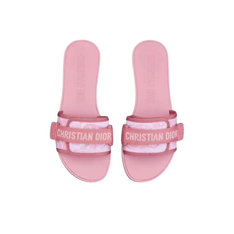 DIOR Dioriviera Slide Slippers Women's Pink-3