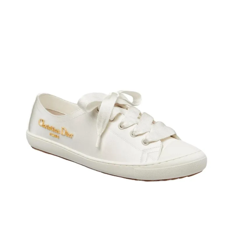 DIOR Dioriviera Lucky Low Top Skateboard Shoes Women's White-2