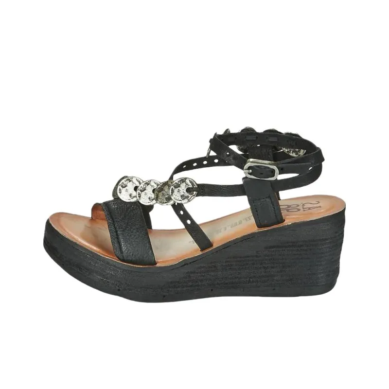 AirStep Noa Roman Sandals Women's Black-0
