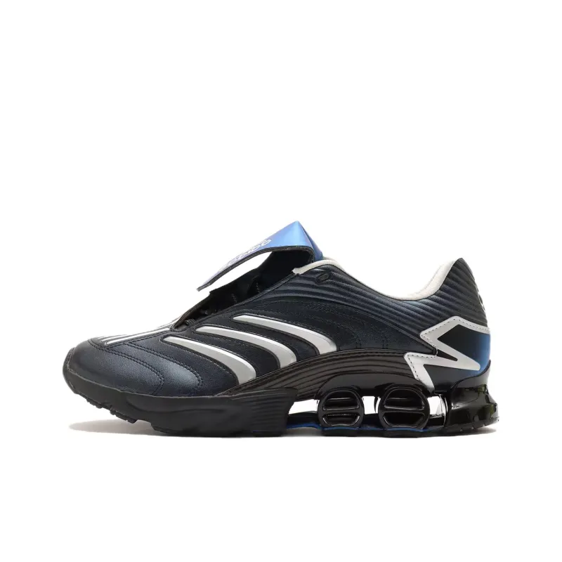 Atmos x Adidas Predator Megaride Anti Slip Wear Resistant Low Top Casual Shoes Unisex Black Blue-0