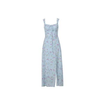 DPLAY Slip Dresses Women's Blue Daisy
