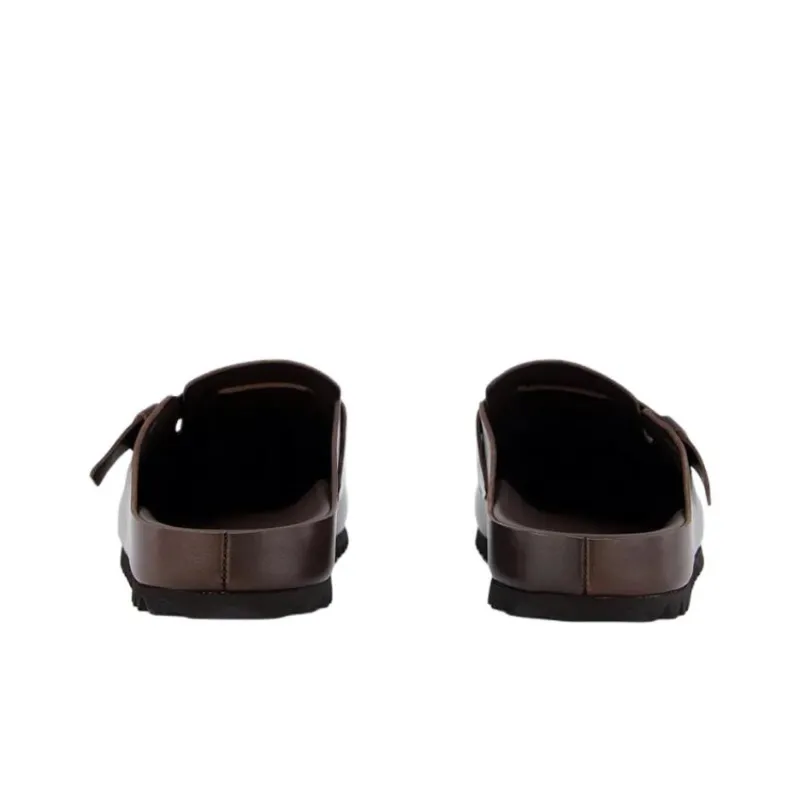 Officine Creative Agorà Closed Toe Slippers Men's Dark Brown-4