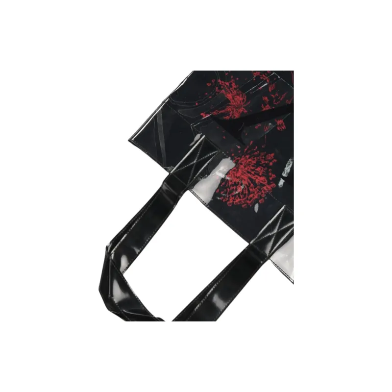 Yohji Yamamoto Fabric Tote Bag, Handbag Unisex Black-2