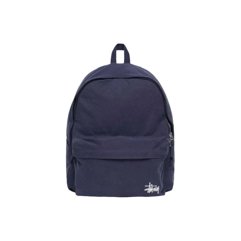 Stussy Cotton Backpack Unisex Marine Blue-0