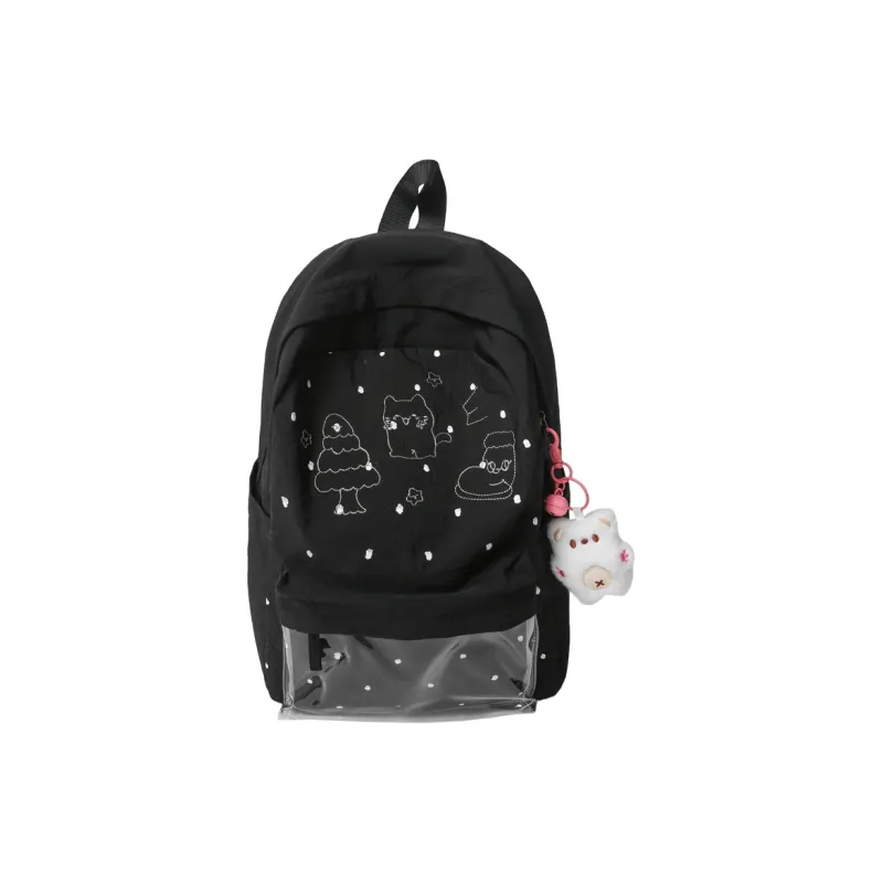 PULEWEI Nylon Backpack Unisex Multicolor-1