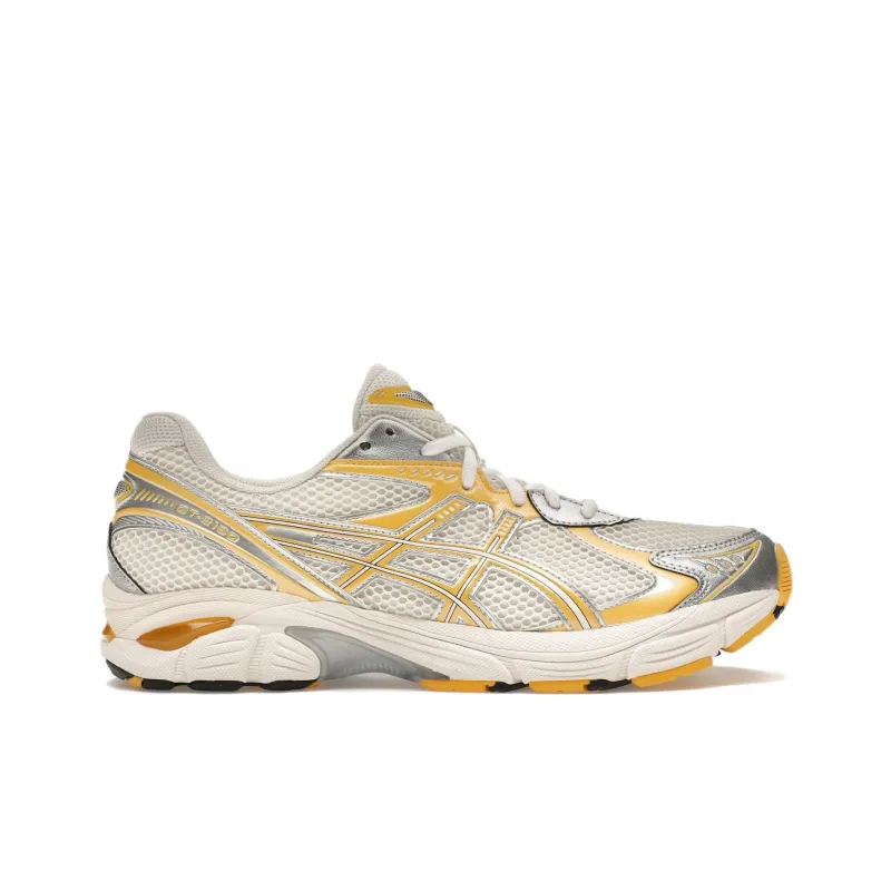 KITH x Asics GT 2160 Abrasion Resistant Low Top Running Shoes Unisex White Yellow-1