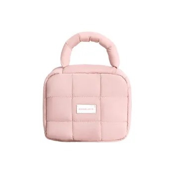 MITIANTU Square Cosmetics Storage Bag With Cotton Filling, Soft And Portable, Large Capacity