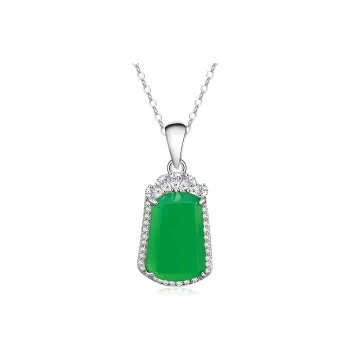 FR Chalcedony Necklaces Women's