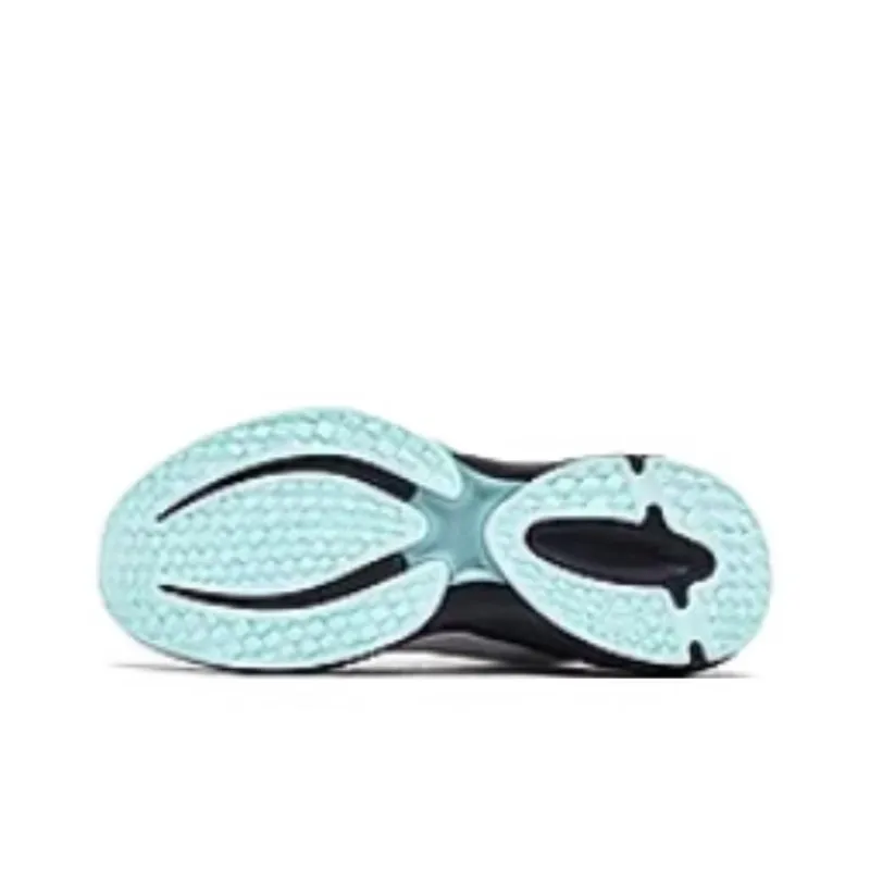 QIAODAN Cushioning Lightweight Low Top Running Shoes Men's White Black Green-4