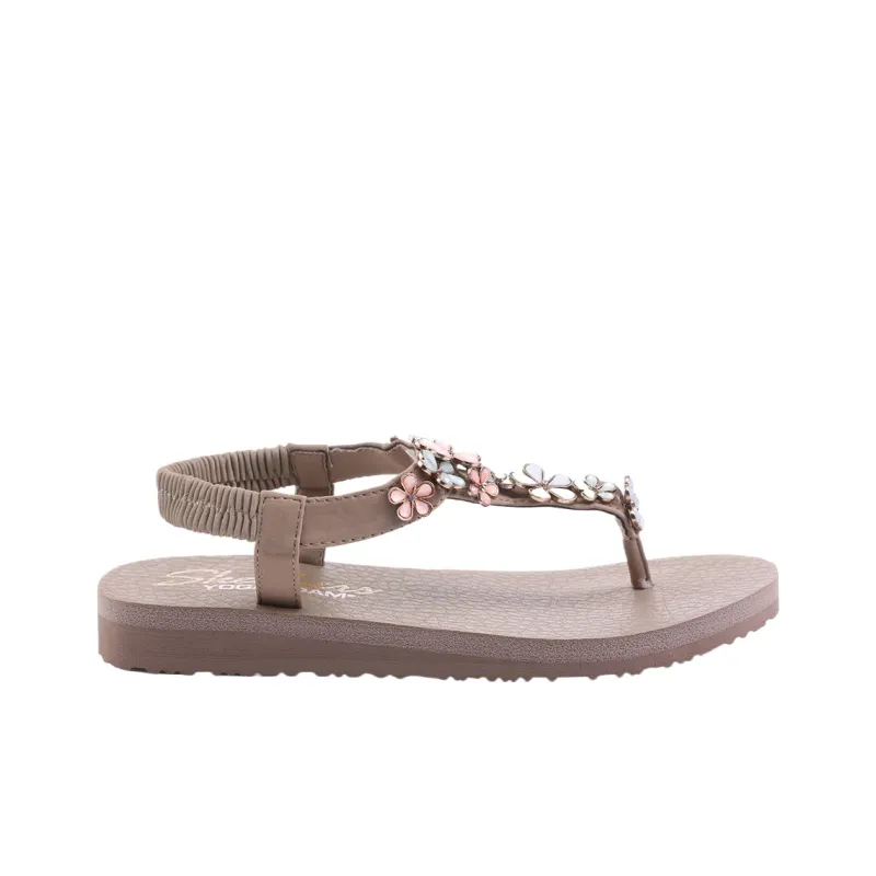 Skechers Meditation One Strap Sandals Women's Brown-1