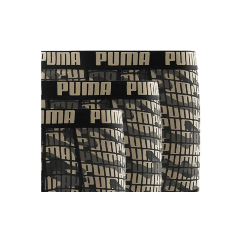 PUMA Underpants Men's 3 Pack Green Camouflage-3