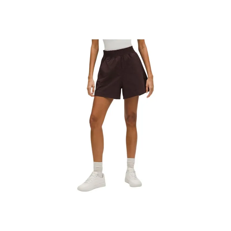 Lululemon Stretch WovenHigh Rise Ruffle Waist Casual Shorts 4' Women's-5