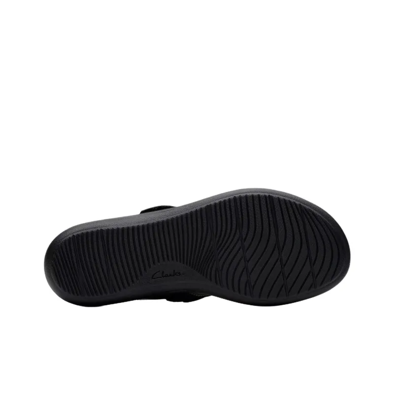 Clarks Abrasion Resistant Flip Flops Women's Black-5