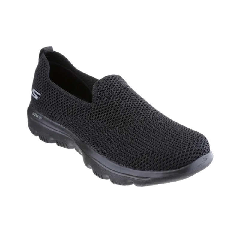 Skechers Go Walk Evolution Ultra Low Top Casual Shoes Women's Black-3