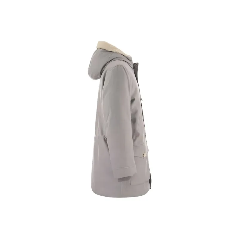 Brunello Cucinelli Coat Men's Light Gray-2