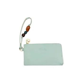 LONGCHAMP Le Pliage Xtra Cow Leather Wallet Women's Celadon