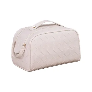 MUYAXUAN Large Capacity Premium Double Zippers Cosmetics Storage Bag