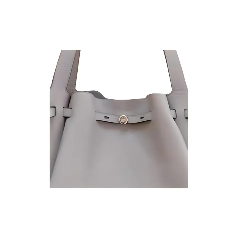 TORY BURCH Cow Leather Tote Bag, Shopping Bag, Shoulder Bag Medium Size Women's Light Heather Rock Gray-1