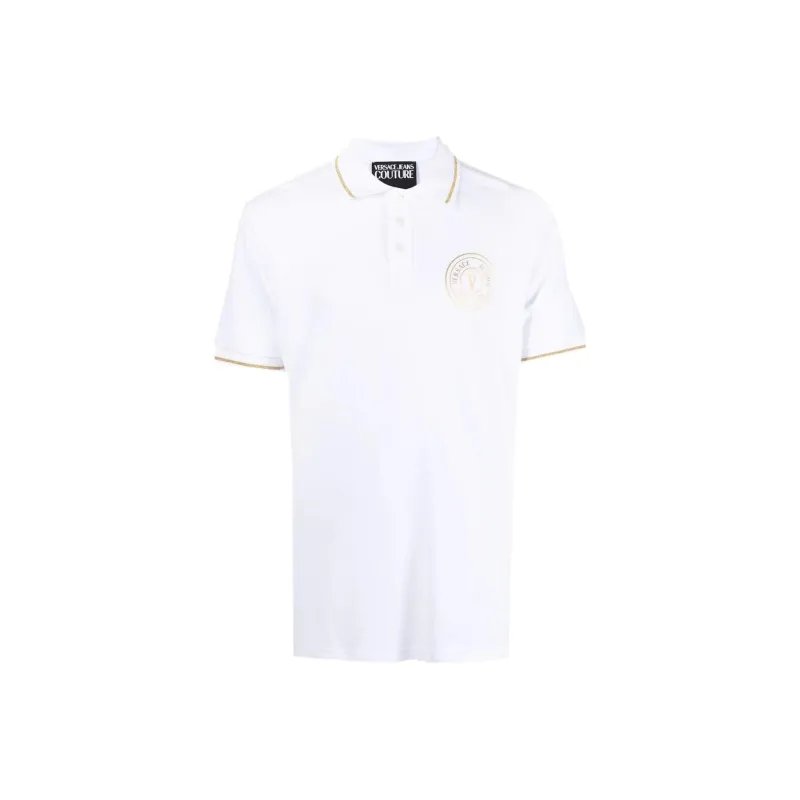 VERSACE JEANS COUTURE Polo Shirts Men White-0