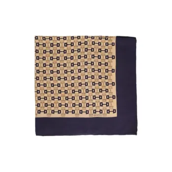 GUCCI Silk Knit Scarves Unisex Brown