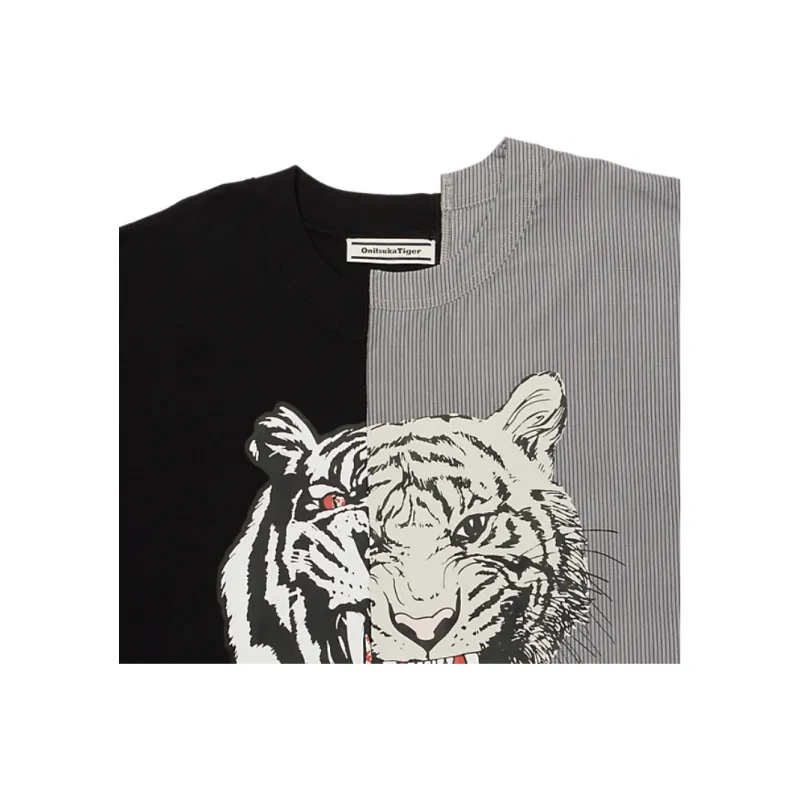 Onitsuka Tiger T Shirt Unisex Black Gray-2