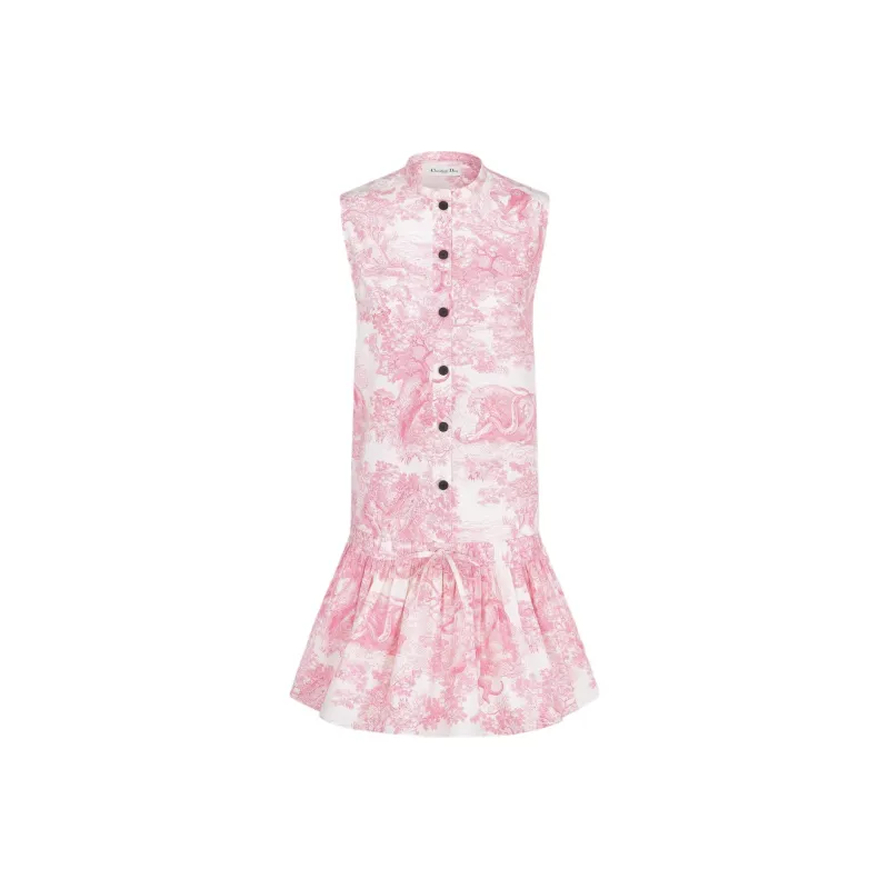DIOR Dioriviera SS25 Sleeveless Dress Women's Pink-0