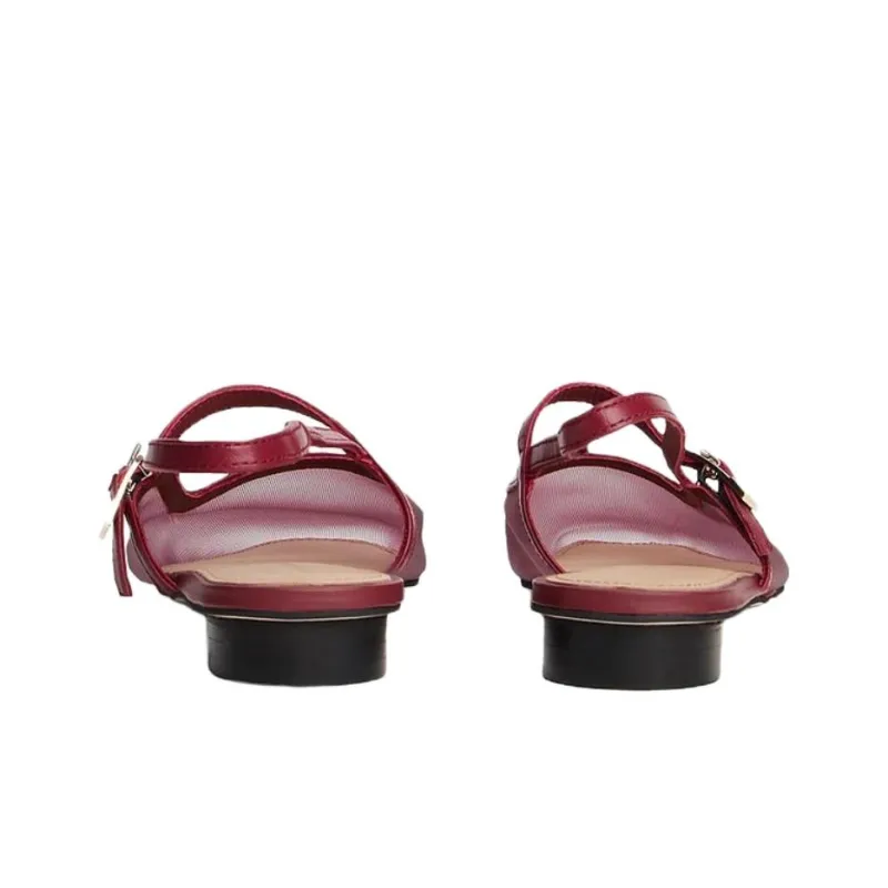 Tommy Hilfiger TH Monogram Casual Single Shoes 2.6cm Women's Red-4