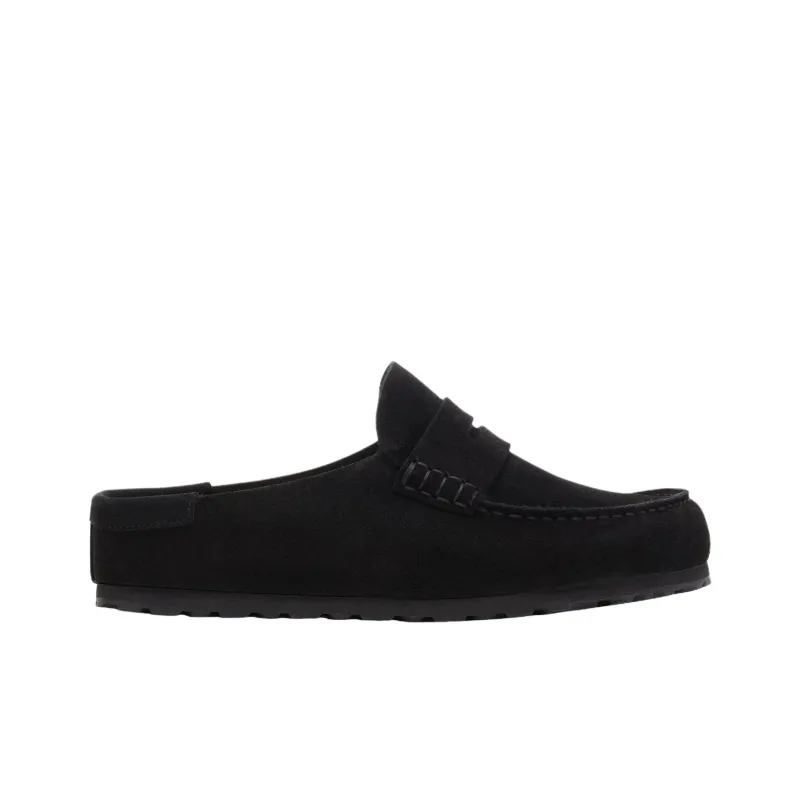 Birkenstock Naples Rubber Sole Abrasion Resistant Closed Toe Slippers Unisex Black Narrow-1