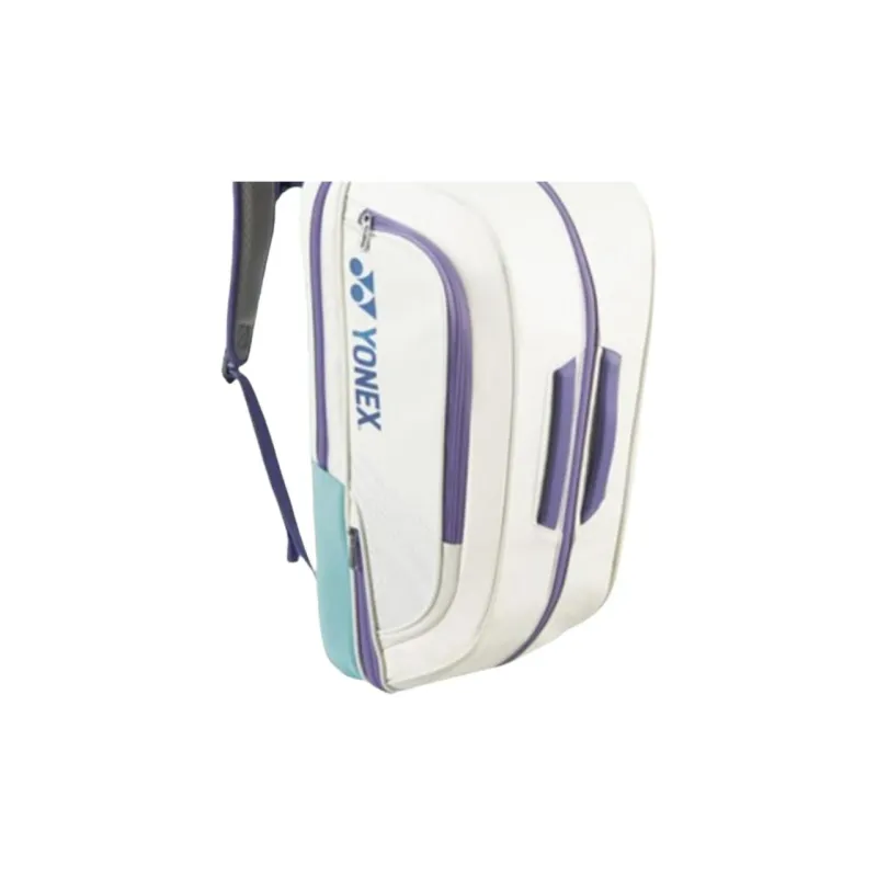 YONEX Badminton Racket Bags Sporty Style Backpack White Pearl Blue Unisex-3