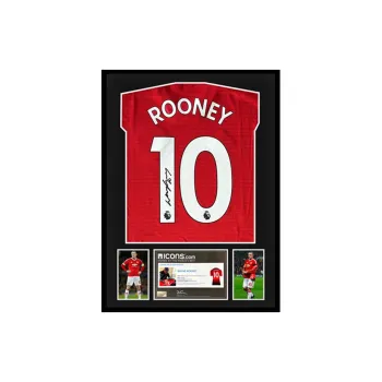 Three For Manchester United Team Jersey Included Icons Certificate, Deluxe Mounting, Outer Frame Approx. 65x85cm