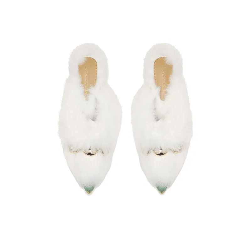 Lily Wei Closed Toe Slippers Women's Green-2