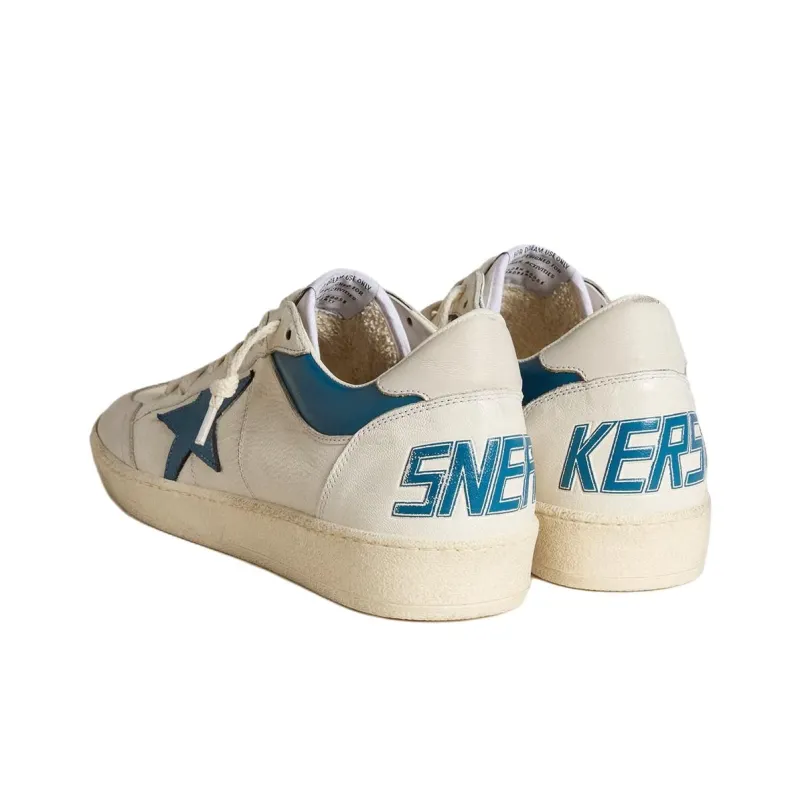 Golden Goose Ball Star LTD Low Top Skateboard Shoes Men's White-3
