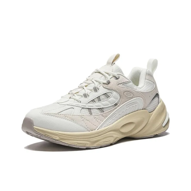Anta Deep Sea 2 Anti Slip Wear Resistant Low Top City Commute Running Shoes Men's White Gray-1
