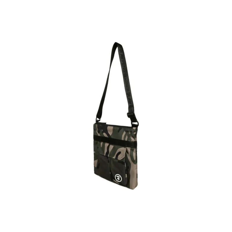 Aape Fabric Shoulder Bag Unisex Green-1