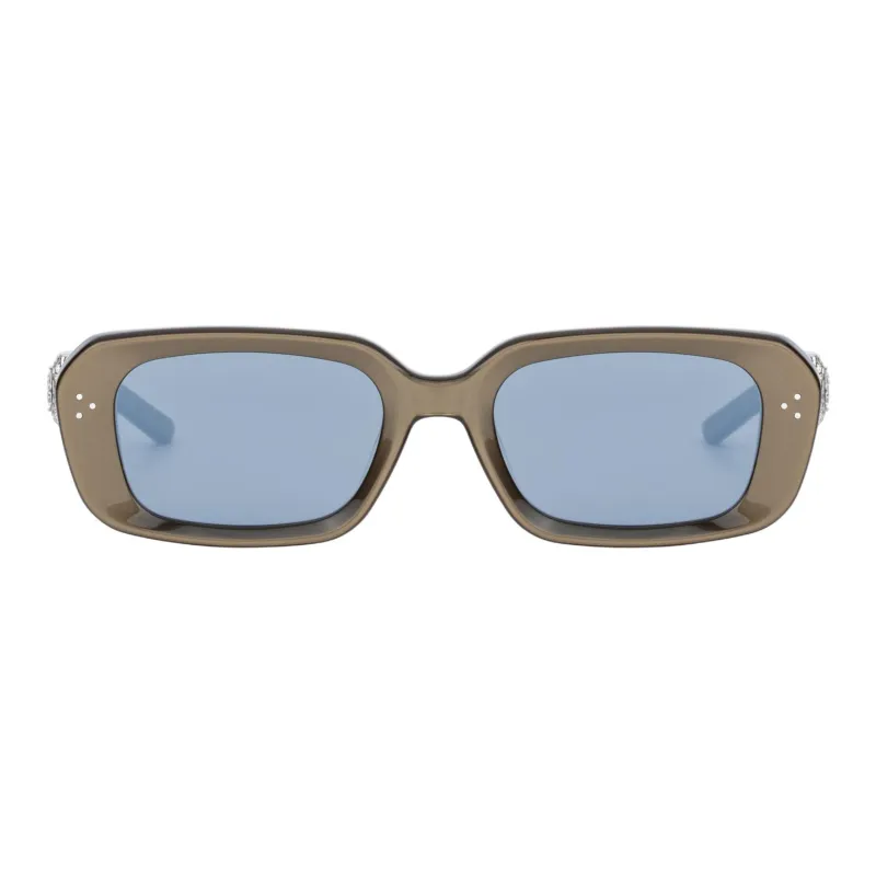 GENTLE MONSTER Acetate Plate Frame Irregular Shape Sunglasses Unisex Brown-0