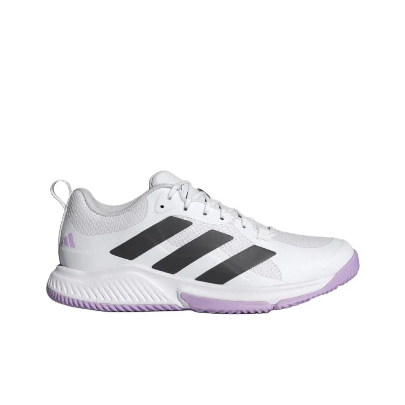 Adidas Court Team Bounce 2.0 Anti Slip Wear Resistant Low Top Training Shoes Women's White Purple-1