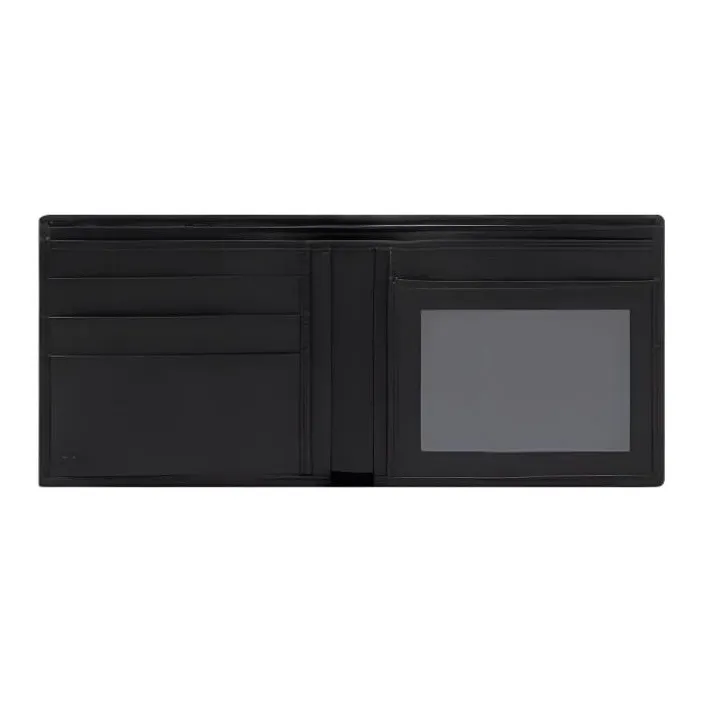 GUCCI Leather Wallet Men's Black-3