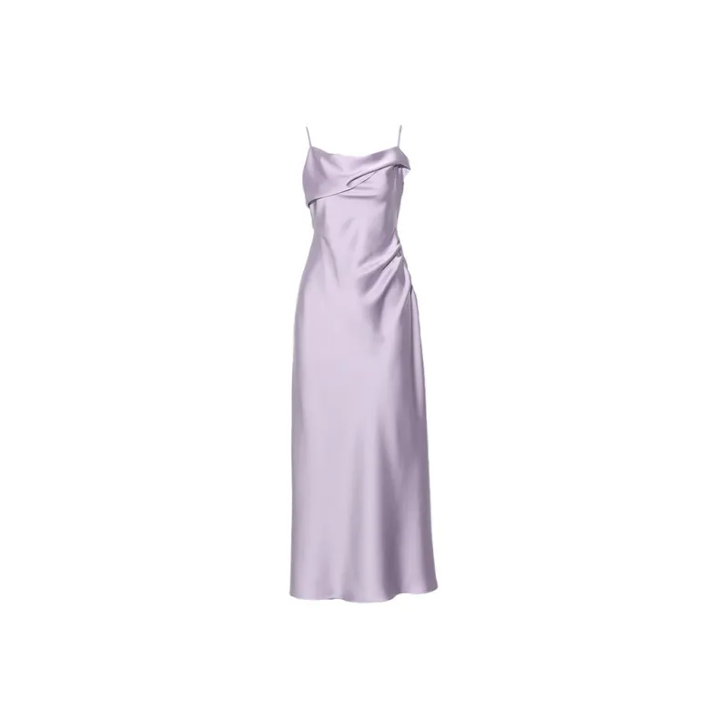 DPLAY Slip Dresses Women's Taro Purple-0