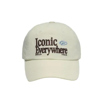 FILA Nylon Baseball Caps Unisex Beige