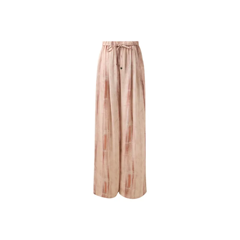 3COLOUR Casual Pants Women's Orange Pink Floral-0