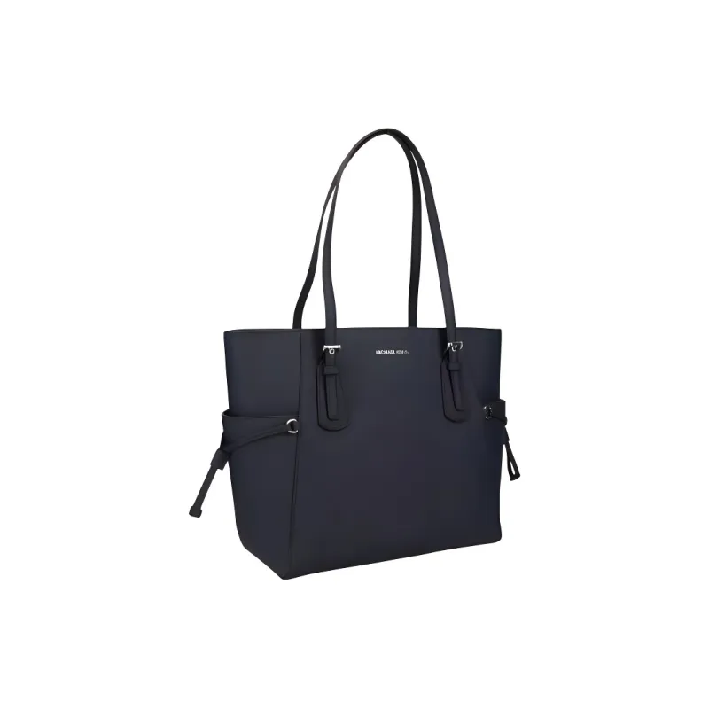 MICHAEL KORS Voyager Calfskin Tote Bag, Shopping Bag, Shoulder Bag Tubas Women's Marine Blue-1