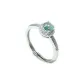 925 Sterling Silver Inlaid Jadeite Open Ring