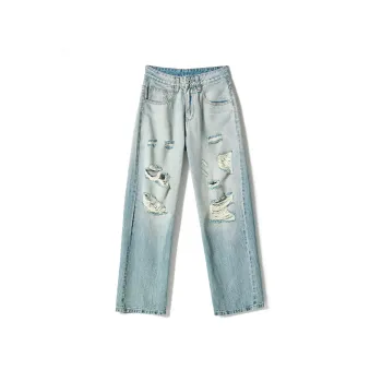 A3G4 Jeans Unisex Light Blue