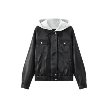 KUHNMARVIN Leather Jacket Women's Black
