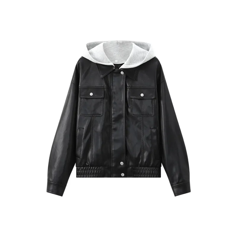 KUHNMARVIN Leather Jacket Women's Black-0